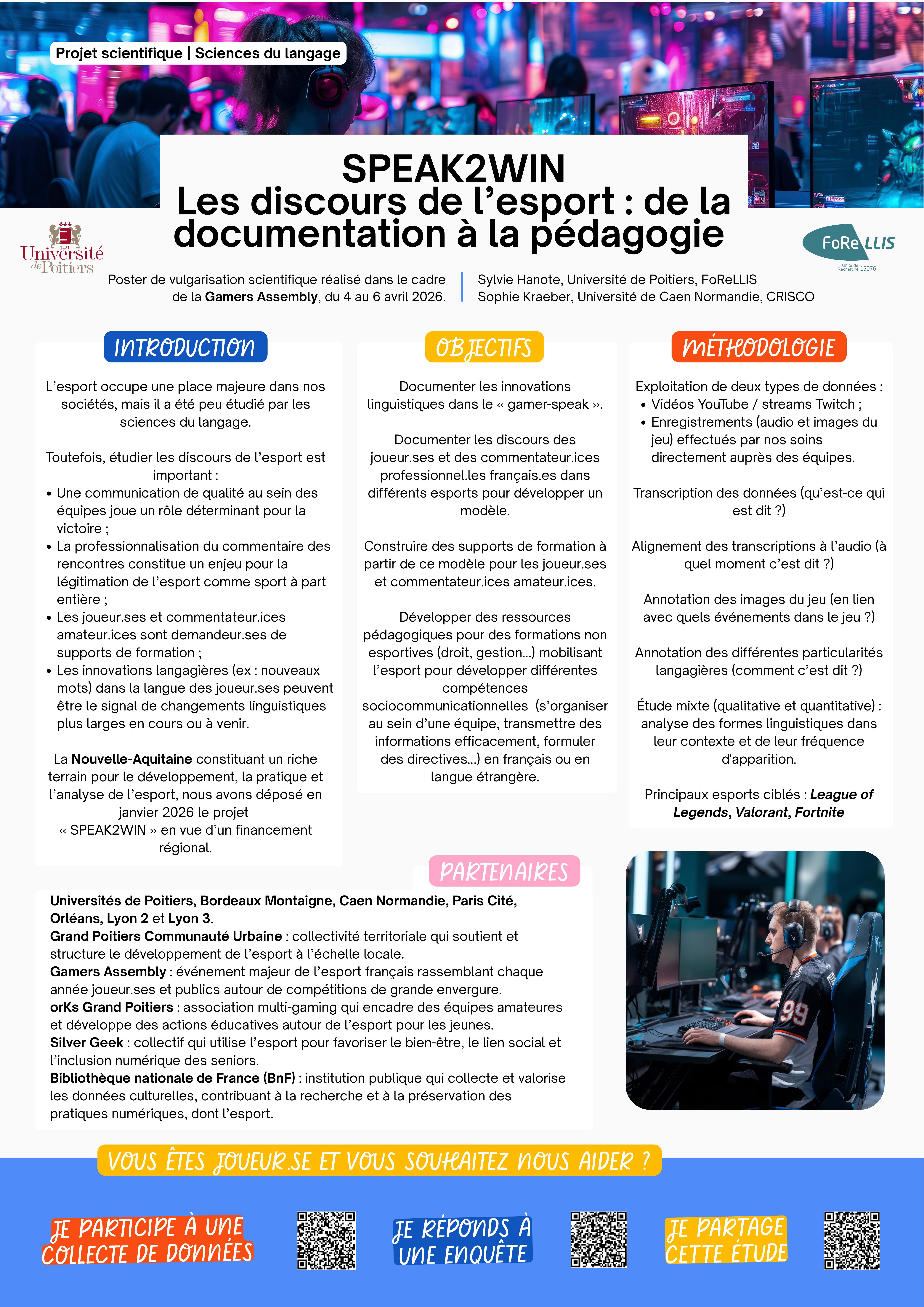 Aperçu du poster scientifique SPEAK2WIN